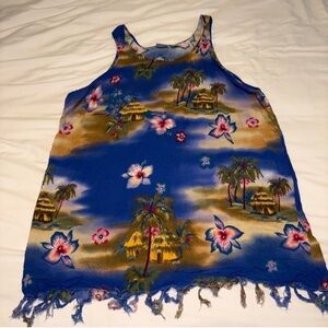 Tropical Print Women's Swim Coverup